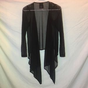 Sympli New Sheer Black Customizable Lace Jacket